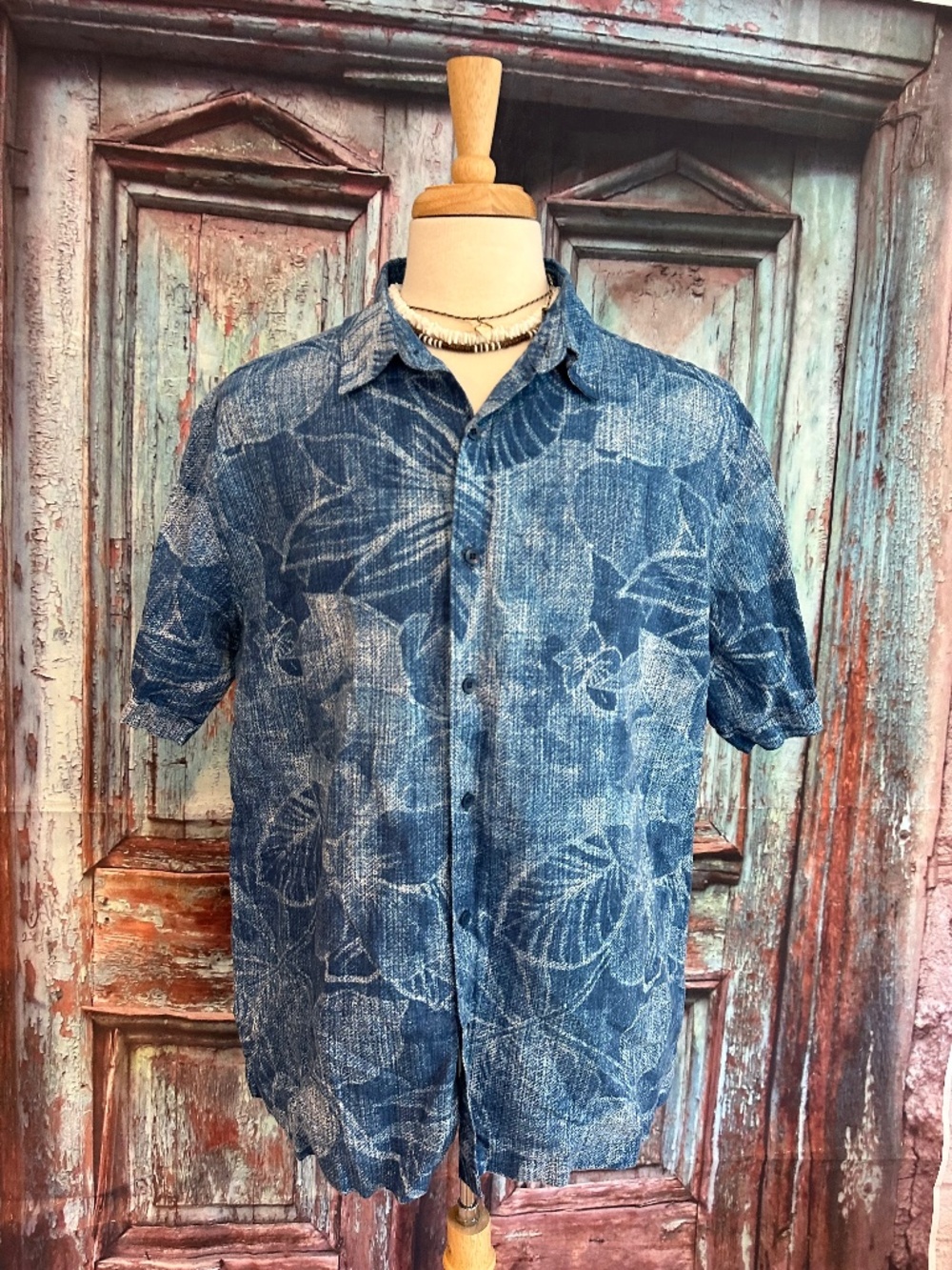 Havanera Linen blend Size XL Blue